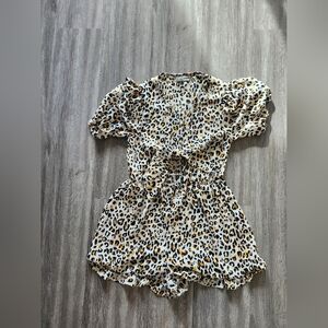 Urban Outfitters Leopard Print Romper